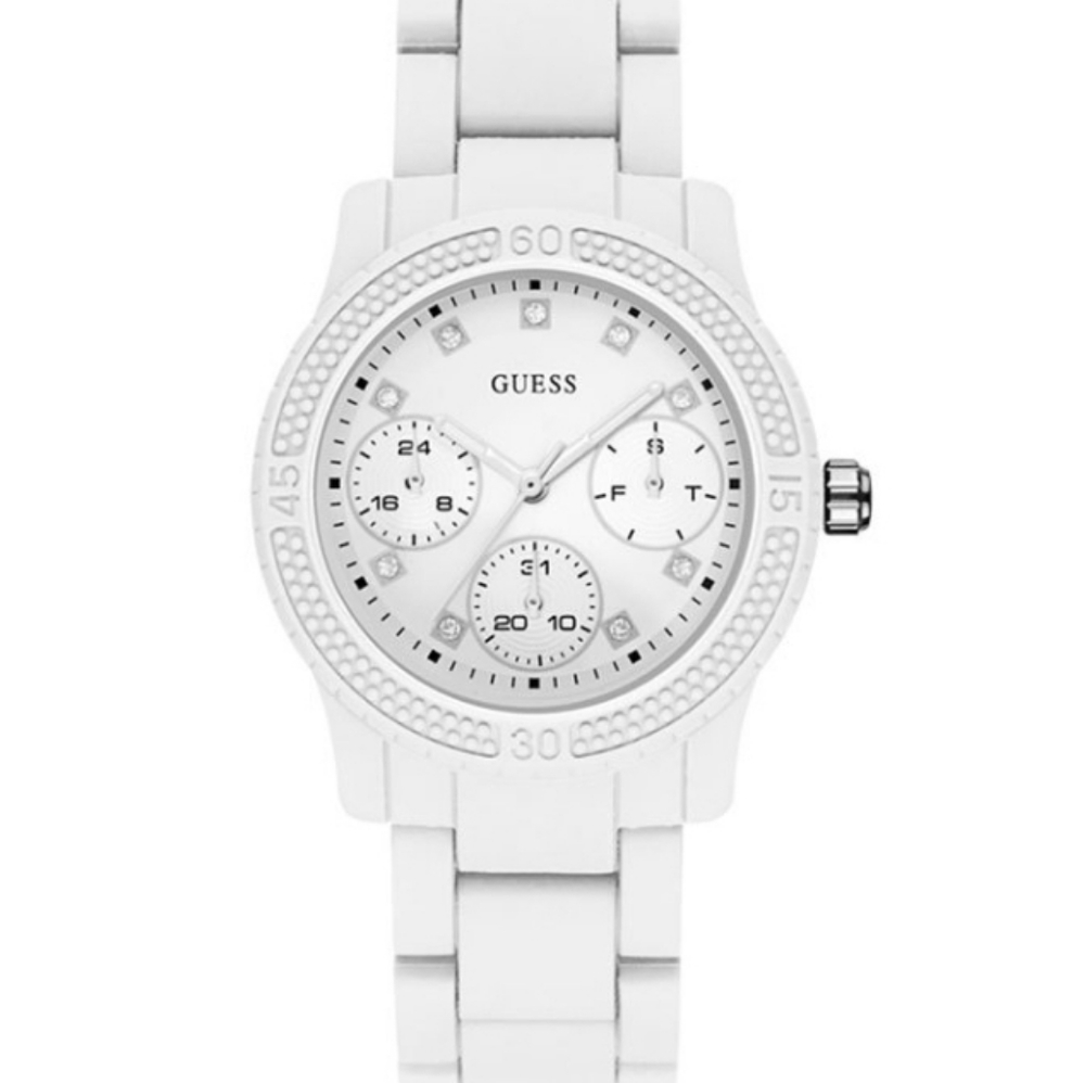 Guess White Rubber